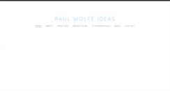 Desktop Screenshot of paulwolfeideas.com
